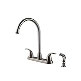 Ultra UF21043 Two-Handle Stainless Steel Kitchen Faucet by Ultra