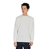 [ヘインズ] 綿100% 1P Tシャツ SHIRO クルーネックロングスリーブTシャツ インナーウェアメンズ HM4-D201-010-L
