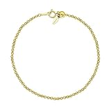 [ララクリスティー] チェーン ブレスレット ロールチェーン 幅 約 1.9mm K18 ゴールド スライドアジャスターチェーン 全長20cm 重量 約 2.82g lb97-0017-yg-20