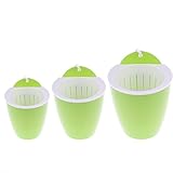 Dovewill 3点セット　ガーデン　植物　植木鉢　フラワーポット　壁掛け　ハンギング　プラスチック　プランター　４色選ぶ　 - 緑