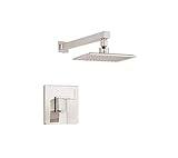 Danze D502562PNVT Modern Mid-Town Single Handle Shower Trim Kit with Efficient Flow Showerhead, Poli