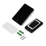 MolySun ドアベル ワイヤレス 玄関TS-K108W11シンプルなデザインホームワイヤレスドアベルドアベル省エネ調節可能な音量ドアベルブラック（黒）