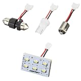 M's Basic by IPF ルームランプ LED 車用 T10 T13 T16 T10×31 T8×28 G14 65lm 7000K ホワイト 12V用 1個入 プレートタイプ マルチソケット仕様 Sサイズ 日本製 AMZ-RB004
