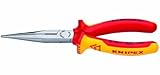 Knipex 2618200US 8-Inch Long Nose Pliers with Cutter - 1000 Volt [並行輸入品]