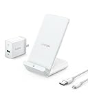 Anker PowerWave 7.5スタンド、7.5 W高速ワイヤレス充電器for iPhone X、iPhone 8 / 8プラスand 10 W高速充電器for Samsung s9 / s9 