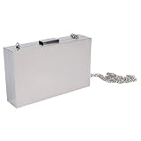 Subella London SLIVER CLUTCH two tone effect front and back glamorous addition to any evening outfit