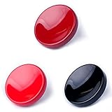 VKO ソフトシャッターボタン FUJIFILMなど用 X-T30 X-T20 X-T3 X-T2 X100F X100T X100S X-PRO2 XPRO-1 X30 X-E2 X-E2S M6 M7 M8 M9 M10などカメラ用 黒,赤,銀色,凹タイプ (3個)