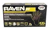 SAS Safety Raven Powder Free Black Nitrile Gloves - Small - SAS66516 by SAS Safety