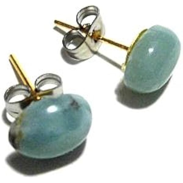 Amazon | ドミニカ産【ラリマー ピアス】 本物シルバー925/ ピアス 