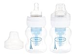 Dr. Brown's BPA Free Polypropylene Natural Flow Wide Neck Bottle, 4 Ounce, 2-Count by Dr. Brown's [並