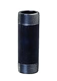 Everflow Supplies npbl4010 10インチLongブラックスチールニップルパイプ継手4インチ呼びサイズ直径