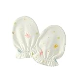 [ミキハウス] MIKIHOUSE 【ミキハウス(ベビー)】 ピュアベール　どうぶつとクローバー柄の天竺ミトン 40-2992-781 白