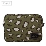 ポーチェ(pouche) 消臭ポーチ ショルダーベルト付き アニマル (ヒョウ柄カーキ)