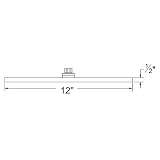 Santec 70803310光沢クロム12 " Square雨シャワーヘッド