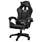 PLAYTECH（プレイテック） PGC10BK ゲーミングチェア (ブラック x ブラック）