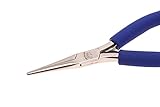 Aven 10311 Technik Stainless Steel Smooth Jaw Extra Long Chain Nose Plier, 1-13/32' Jaw Length, 5' O
