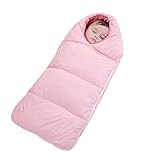 YW ベビー 寝具 赤ちゃん用品 冬 ふわふわ 柔らかい めくれ防止 暖かい 寝袋 温度制御 おくるみ 新生児用 出産祝い 高品質 ベビー スリーパー (M, ピンク)