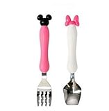 Minnie and Mickey Style Baby Tableware Spoon and Fork Sets(Made in Japan) (Minnie) by Edison