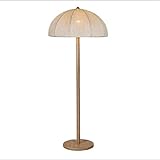 フロアランプ、北欧の鉄の布アメリカンビレッジのリビングルームのベッドルームの色木のキノコの光