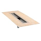 Schluter kerdi-line – Linear Drainチャネルボディ – 56 " – センター排水グレーチング – Sold Separately