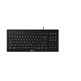Cherry StreamキーボードTKL ナンバーパッドなし有線キーボード ウィスパー静音キー ユニークなタイピング感 スリム設計 SXシザースイッチ QWERTY ブラック