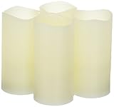 Better Homes and Gardens Flameless LEDピラーキャンドル、4pk、バニラ