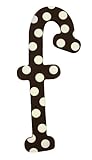 My Baby Sam Polka Dot Letter f, Brown/White by My Baby Sam
