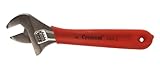 Crescent AC16CBK Adjustable Wrench Cushion Grip with Plated Finish, 6-Inch by Apex Tool Group