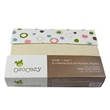 OsoCozy Prefolds Unbleached Cloth Diapers, Size 1, 6 Count by OsoCozy [並行輸入品]