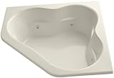 Kohler K-1160-HD-47 Tercet Whirlpool with Custom Pump Location and Heater, Almond [並行輸入品]