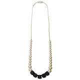 Mama & Little Silicone Teething Nursing Necklace for Mom Sol, Black by Mama & Little