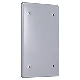 Hubbell PBC100GY Weatherproof Nonmetallic Device Cover, Blank, 1-Gang, Gray [並行輸入品]