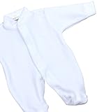 BabyPrem Preemie Baby FootieベロアClothes Plain Girl Boy 1.5 – 7.5lb カラー: ホワイト