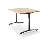 コクヨ   ミーティングテーブル DAYS OFFICE FLIP TOP XY-TFT128SCE6AMC1 幅120×奥行80CM 天板グレ