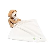 夢の空　赤ちゃん用 多機能タオル なぐさめるタオル 可愛い小熊ちゃん人形　ふんわりビロード生地 吸収性強い　24cm*24cm　ホワイト
