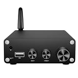 LAMELLIS A3116 Bluetooth 5.3 デジタルパワーアンプ HiFi ステレオパワーアンプ オーディオアンプ USB デコーダ 50W+50W 簡単インストール A
