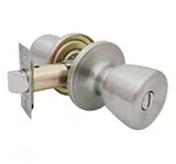 MINTCRAFT TSX210V Knob Set Tubular Privacy, Satin Nickel [並行輸入品]