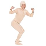 [Pure] ピュア 全身タイツ ストレッチ 顔出し 変装 M ベージュ