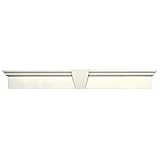 Buildersエッジ060010965034 65 5 / 8 " x 9 "フラットパネルウィンドウヘッダー034、Parchment
