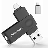 【専用アプリ不要 簡単接続】USBメモリー 64GB iPhone用USBメモリ4in1フラッシュメモリー 大容量 高速 USB 3.0 ス