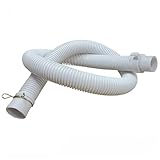 ONRAI 洗濯機排水ホース 洗濯機外部 交換排水 自動排水 抗菌防臭 抜け防止 取替用 1m ライトグレー