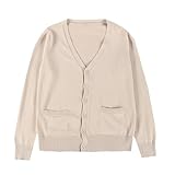 [ケヤカ] スクールカーディガン 学生 制服 ニット vネック セーター スクール ベスト ブラウス ゆったり 高校生 中学生 メンズ レディース 女子 無地 大きい 通学 春夏 秋冬 ジュニア 学生服 男の子 女の子