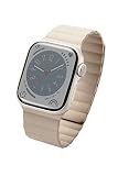 エレコム アップルウォッチ Apple Watch バンド 【42mm 41mm 40mm 38mm / SE2 SE 11 10 9 8 7 6 5 4 3 2 1 対応】 シリコン マグネット 簡単装着 ベージュ AW-41BDMAGBE