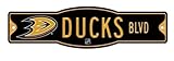 NHL Anaheim Ducks 4 x 17インチプラスチックStreet Sign