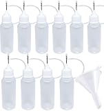 ニードルボトル [5ml/10ml/15ml/20ml/30ml/50ml/100ml/120ml] 【国内ブランド】マスキング リキッド などに ドロッパー ボトル 10本 ろうと付 全 8サイズ (15ml 10本 セット)