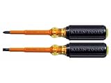 Klein Tools 33532-INS 2-Piece Cushion-Grip Insulated Screwdriver Set [並行輸入品]