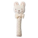 うさぎ　にぎにぎスティック　日本製　オーガニックコットン　ベビーおもちゃ　Amorosa mamma　アモローサマンマ