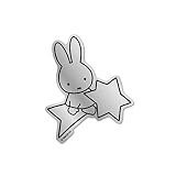 miffy ミッフィー 星 シルバー 鏡面タイプ キャラクターステッカー 絵本 イラスト かわいい こども うさぎ うさこちゃん 人気 MIF014 gs 公式グッズ