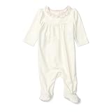 ポロラルフローレン ポニー付 ベロアカバーオール ホワイト (女の子6～9か月用) 9Mサイズ [並行輸入品]