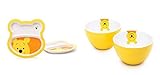 Zak 。Winnie the Pooh食器セット、2 Sectionedプレートと2 Bowls